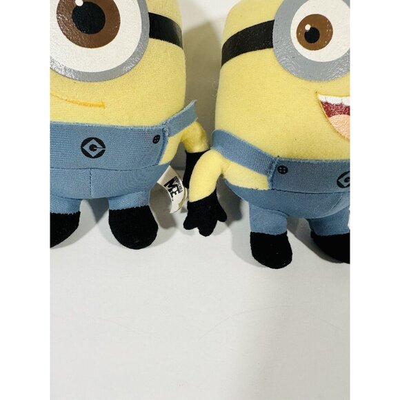 Despicable Me Original Minions Stuart & Dave Plush Stuffed Kids Toys 6.5” Each - Picture 5 of 8